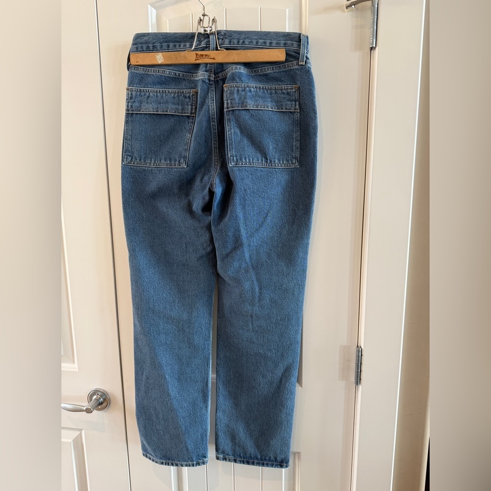 Agolde Cooper Cargo Blue Denim Pants- size 27 - Picture 6 of 6